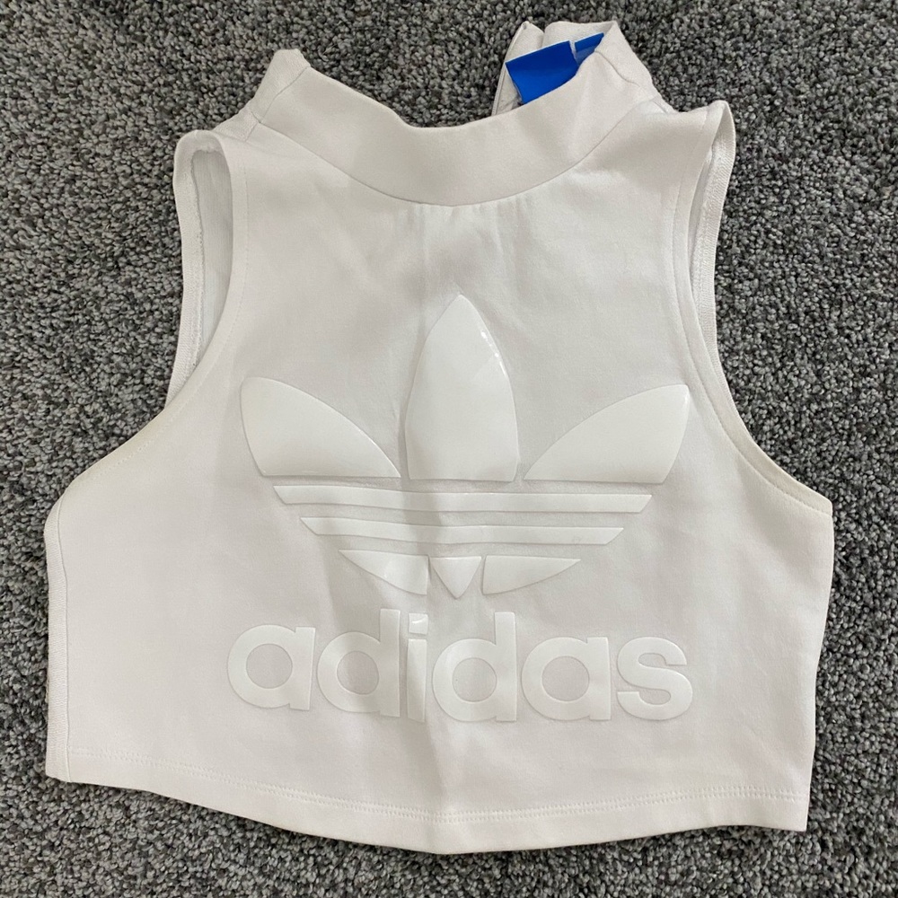 Adidas Crop mock neck top